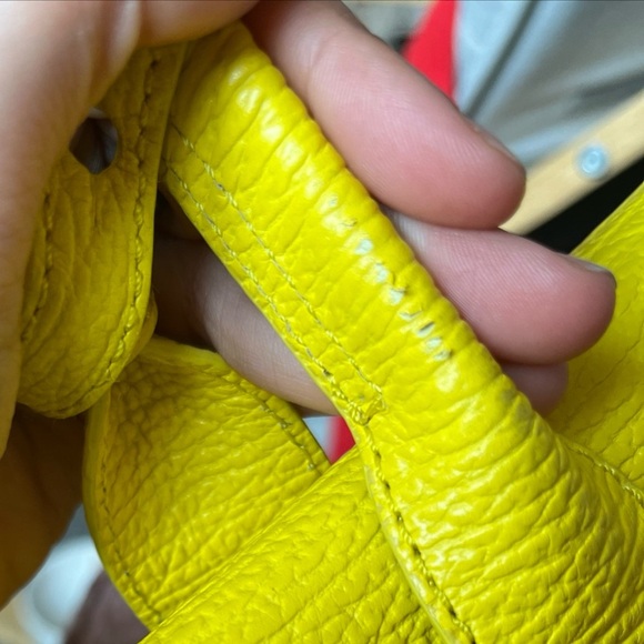3.1 Phillip Lim Pashli Medium Bright Yellow Calfskin Leather Satchel W/ Strap - Picture 16 of 16